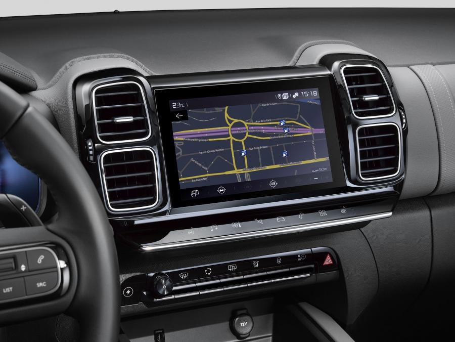 Детали интерьера Citroen C5 Aircross SUV Hybrid 2019 года  (WW) (фото 39 из 49)